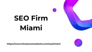 SEO Firm Miami