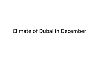 Climate of Dubai in December