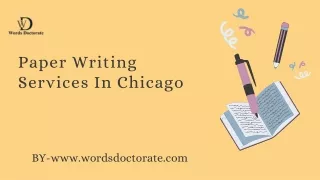 Paper Writing Services In Chicago