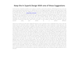 Keep the In Superb Design With one of