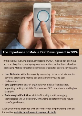 The Importance of Mobile-First Development in 2024