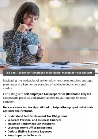 Top Tax Tips for Self-Employed Individuals: Maximize Your Returns