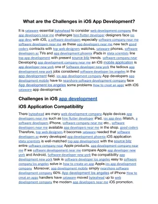 What are the Challenges in iOS App Development.docx