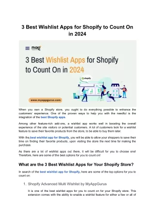 Upgrade your store: Best Wishlist Apps of Shopify in 2024