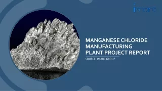 Manganese Chloride Manufacturing Plant PDF| Detailed Report on Requirements