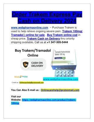 Order Trakem Express Pay Cash on Delivery 2024