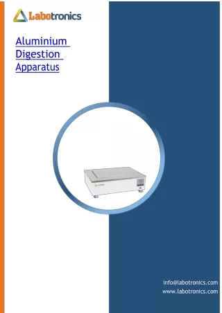 Aluminium-Digestion-Apparatus