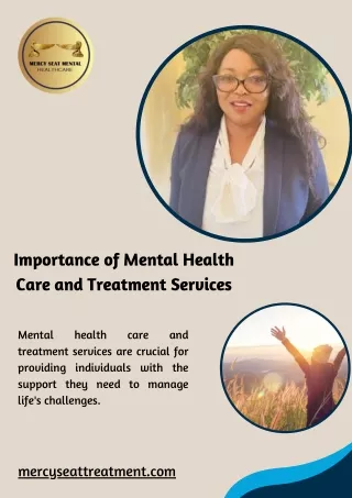Importance of Mental Health Treatment Services
