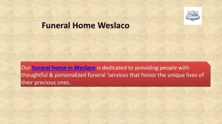 Funeral Home Weslaco