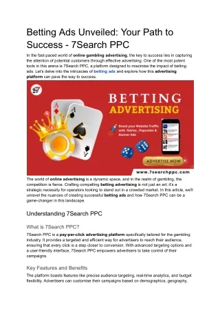 Betting Ads | Casino Ads | Gambling Ad Network