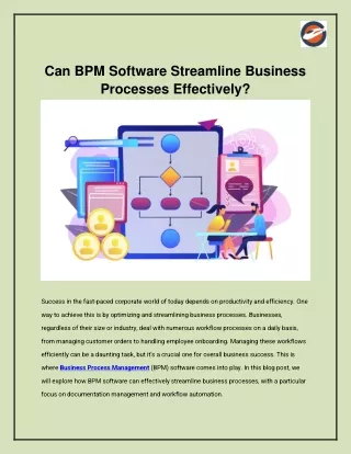 Can BPM Software Streamline Business Processes Effectively