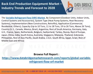 Variable Refrigerant Flow (VRF) Market