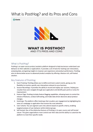 What is PostHog