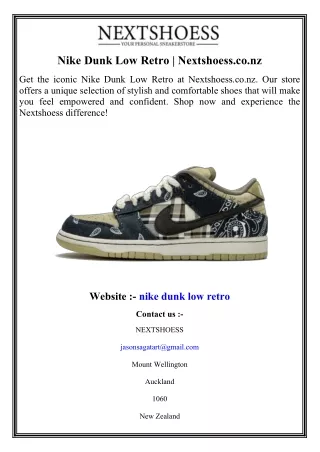 Nike Dunk Low Retro Nextshoess.co.nz