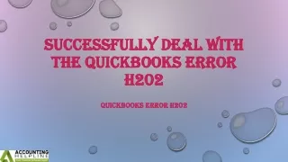 Best ever ways to fix QuickBooks Error H202