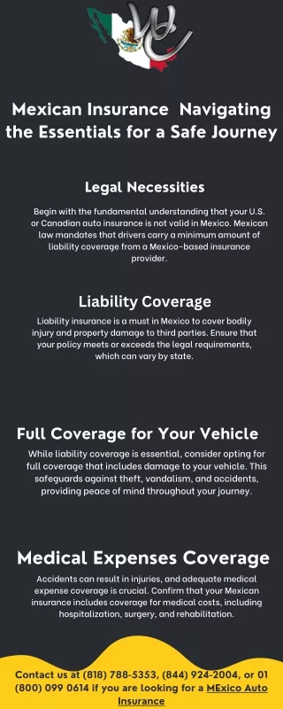 Mexican Insurance  Navigating the Essentials for a Safe Journey