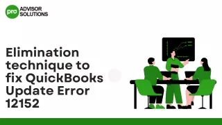 Easy Ways To Fix QuickBooks Update Error 12152
