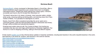 Explore Hermosa Beach, California: Ideal Family Destination for Surfing, Fishing