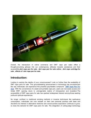 Effects Of  Dmt Vape Pen For Sale