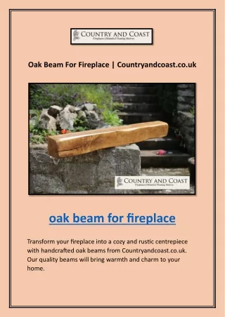 Fireplace Beams | Countryandcoast.co.uk
