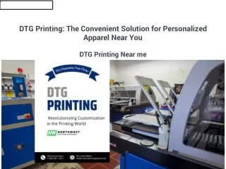 DTG Printing Near me The Convenient Solution for Personalized Apparel Near You