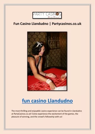 Casino Hire For Weddings | Partycasinos.co.uk