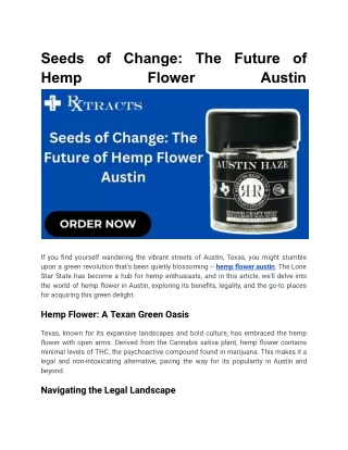 Seeds of Change_ The Future of Hemp Flower in Austin