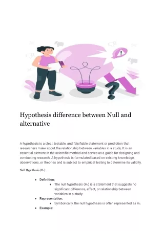 Hypothesis difference between Null and alternative.pdf