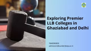 Exploring Premier LLB Colleges in Ghaziabad and Delhi