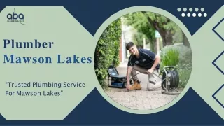 Plumber Mawson Lakes