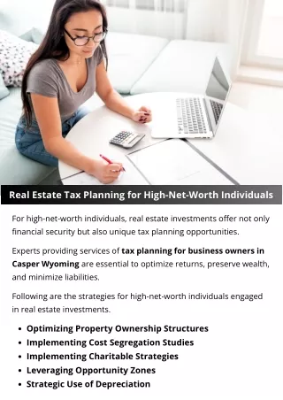 Real Estate Tax Planning for High-Net-Worth Individuals