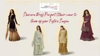 Sharara dress Perfect Ethnic wear to Glam up your Festive Season.