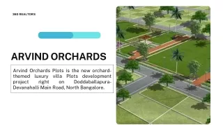 Arvind Orchards in Devanahalli Bangalore - Price, Floor Plan