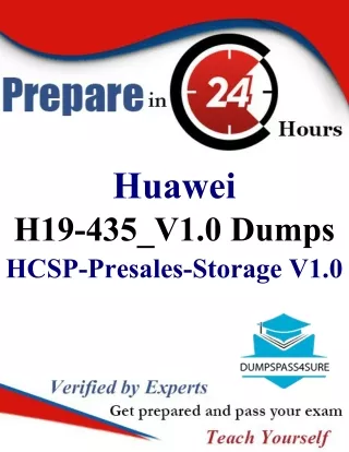 Seeking H19-435_V1.0 Exam Questions Excellence? 20% Off from DumpsPass4Sure!