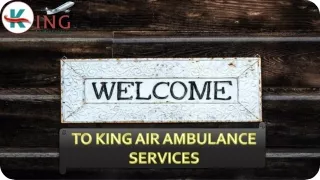 Complication Free King Air Ambulance Service in Pune