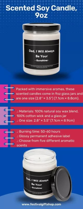 Scented Soy Candle, 9oz