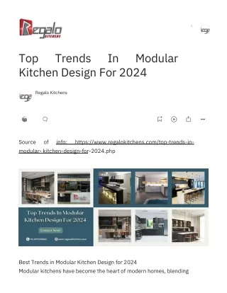 Top Trends In Modular Kitchen Design For 2024