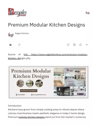 Premium Modular Kitchen Designs