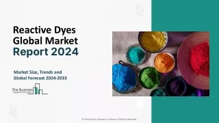 Reactive Dyes Market Opportunities, Growth Drivers, Industry Forecast 2033