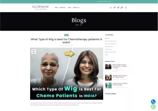 What Type of Wig is best for Chemotherapy patients in India