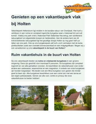 Vakantiepark Holten