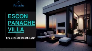 Panache  Smart Luxury Villas |  8586888555