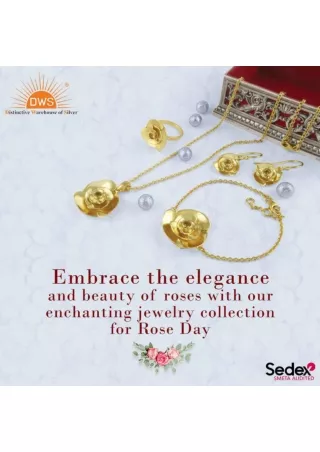 Exquisite Rose Jewelry for a Meaningful Rose Day - Visit DWS Jewellery Today