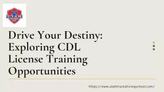 Drive Your Destiny: Exploring CDL License Training Opportunities