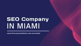 SEO Company in Miami