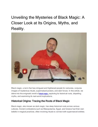 remove black magic