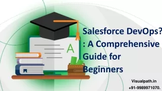 Salesforce DevOps Training in Hyderabad - Visualpath