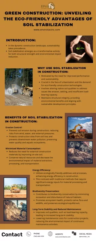Green Construction Unveiling the Eco-Friendly Advantages of Soil Stabilization INFO