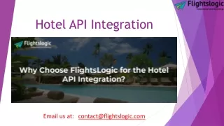 Hotel API Integration