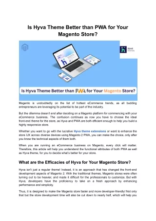 The Best for Your Magento Store with Hyva Theme Extensions